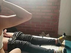 Horny Latina Teen Masturbates Me and Sucks Out Every Drop