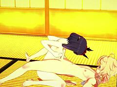 Genshin Impact 3D Hentai: Sara Sucks and Gets Creampied