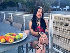 laeticia, the sexy french milf with tattoos, wants your cock?