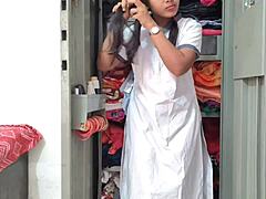 just another day, indian boy and girl banging hard with clear hindi talk. it’s wild in college!