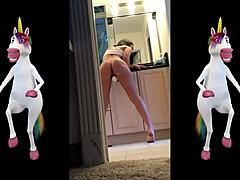 Petite blonde teen masturbates her wet pussy to orgasm.