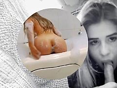 Blonde Amateur Sucks Moreno Sideways with Big Tits Bouncing