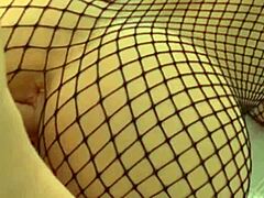 Beautiful thick lips on display in cute babe's steamy moment.