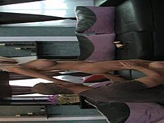 Sexy mature Diamond DISPLAYS her amazing big TITS while FUCKING a horny man