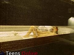 you see your neighbor fingering herself, so wild