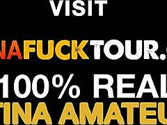 Tiny Latina Teen Takes DEEP Anal Creampie