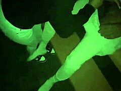 Park slut boldly sucks two big cocks in lizard lot