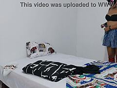 18-year-old latina student makes homemade porn for her teacher in uniform