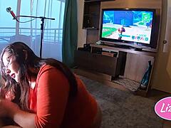 Kawaii Mamon's steamy gaming session with a Fornite twist
