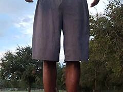 hempstead location with mature skinny roommate workout session