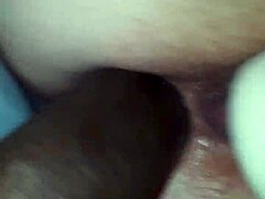 Unbelievable! Wife Takes Anal While Using Wand Toy in Hardcore Interracial Action. Can't Believe the Monster Cock She Handles!