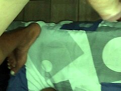 Sucking a giant cock and getting fucked on all fours with her best friends big thick cock