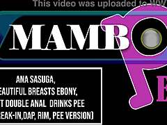ana sasuga's first double anal with pee drinking