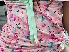 caressing the sweet body of a gorgeous latina to claim her virginity