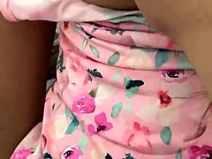 caressing the sweet body of a gorgeous latina to claim her virginity