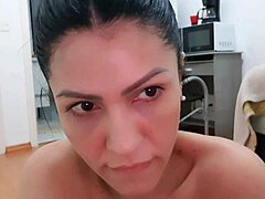 yoga session with brazilian hottie getting wet and craving sex during intense workout