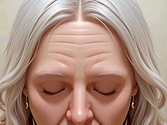 hot gilf surprises with a steamy pov blowjob in changing room.