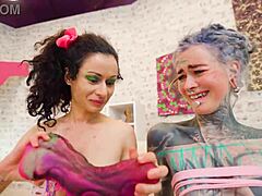 Anal Loving Slut Gapes Wide with Extreme Dildos and Fisting in Wild Session