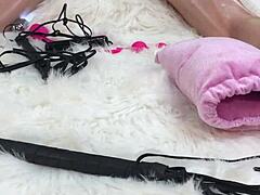 I Gave Her Amazing Body Oil Massage Then I Fucked Her Pussy And Asshole With Glass Dildo So Hard And She Loved It Sent Her Home To Husband Used Up And Swollen