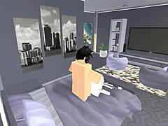 Average Roblox condo turns into wild ass and tits action. Unexpected twists await.