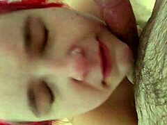 Amber On Her Knees For Daddy!