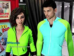 Fat Curvy Babe Rocks Cute Outfit in Wild 3D!