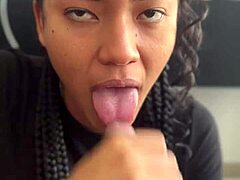 Cute Brunette Stepsister’s Friend Delivers Tasty Handjob.