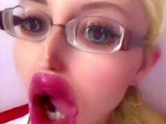 Dollification sissification with huge pink lips fetish! 💋