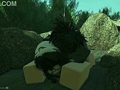 rough fucking girl at pond