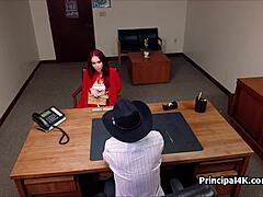 halloween costumes lead to hardcore cougar blowjob and doggystyle riding in office 😈