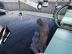 let's play contact with wild alien blowjob action