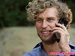 Ginger Babe Blindfolds Guy for Intense Bent-Over Pussy Action in Wild Story