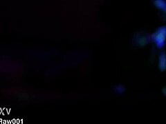 Sexy Black Woman Gives Oiled Blowjob to Big Cock with Banana