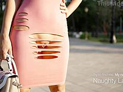 I intentionally exposed my free-breast and wore a short dress to go out and to attract attention