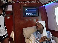 Pretty gets her pussy pounded on a plane