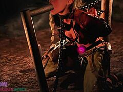 Gemma Smithy Undergoes Intense Blowjob Training in Bondage