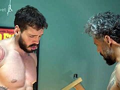 Ela begged for a ménage with two in wild orgy