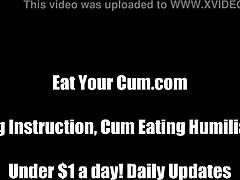 Lick the Cum Off Your Hand in Humiliation Femdom POV Jerk Off Instructions