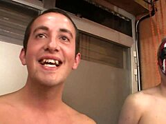 two hotties sucking cocks and swallowing cum 😋 leyrepajon and sandramilka in bukkake