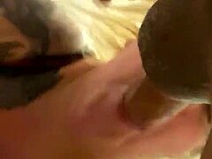 Krystalclearnj deepthroats a massive cock, holy damn!