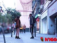 Melanie Dior offers job to black guy for quick fuck