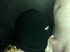 i love how my step sister's hot mouth sucks cock while hiding her face