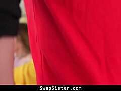 Stepsiblings host swap foursome with friends joining for doggystyle and cowgirl fun