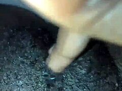 black babe spreads wet pussy lips for solo anal fingering and creampie masturbation late at night