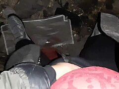 I’m a village girl getting off hot in a chilly barn. It feels so wild on this ranch!