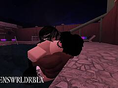 A guy in the sauna destroyed the snow bunny's pussy