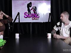 teen in lingerie joins old group for domination play with lexi mallet and tifany rocha at swing cast.