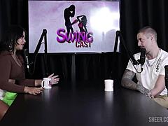 teen in lingerie joins old group for domination play with lexi mallet and tifany rocha at swing cast.