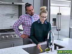 Man, I’m lovin’ how stepdad punishes me, Lily Larimar, so rough!