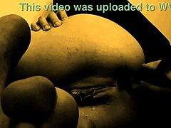 Erotic solo play with wet hairy toys in a steamy nightmare scene